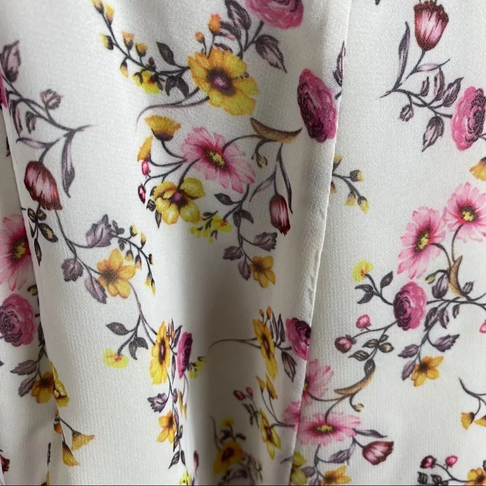 NEW Fame And Partners floral Logina mini cottagecore boho dress 8
